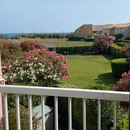 Cap D'Agde-T2 Cabine- 1Ere Ligne Plage Richelieu - Vue Mer Apartman
